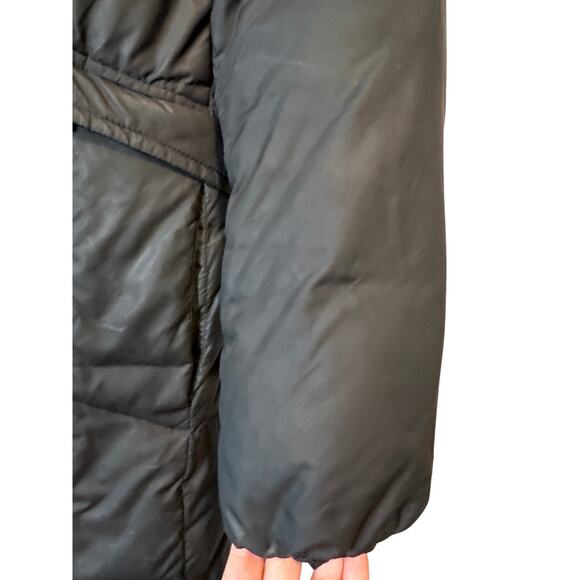 Cole Haan Black Down Midi Puffer Coat Jacket Size Small - Picture 10 of 16